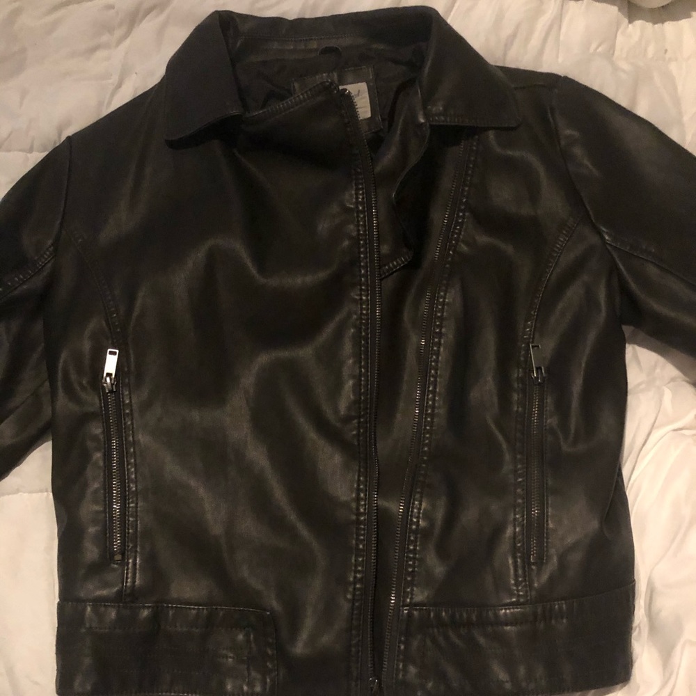 Black Pleather Jacket - image 1